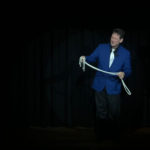 Ben Ulin Iowa comedian magician displays Magic Rope with 4 ends
